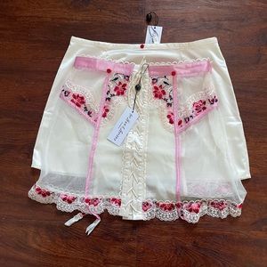 FOR LOVE & LEMONS FESTIVAL ROSE SKIRT